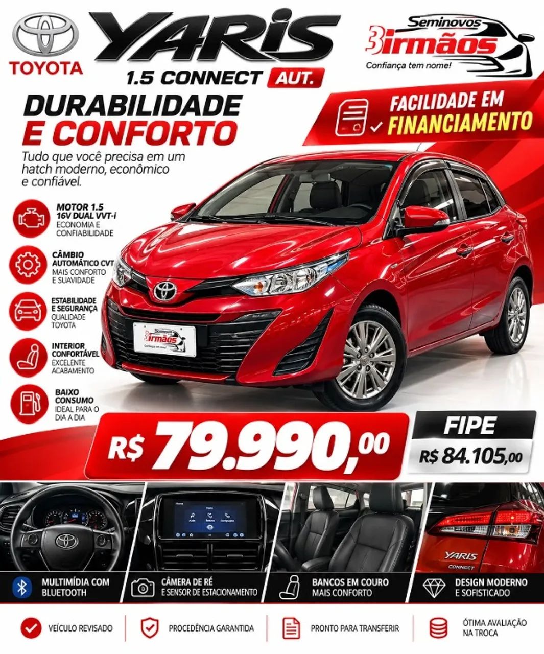 Toyota Yaris YARIS XL Plus Con. 1.5 Flex 16V 5p Aut. 2022