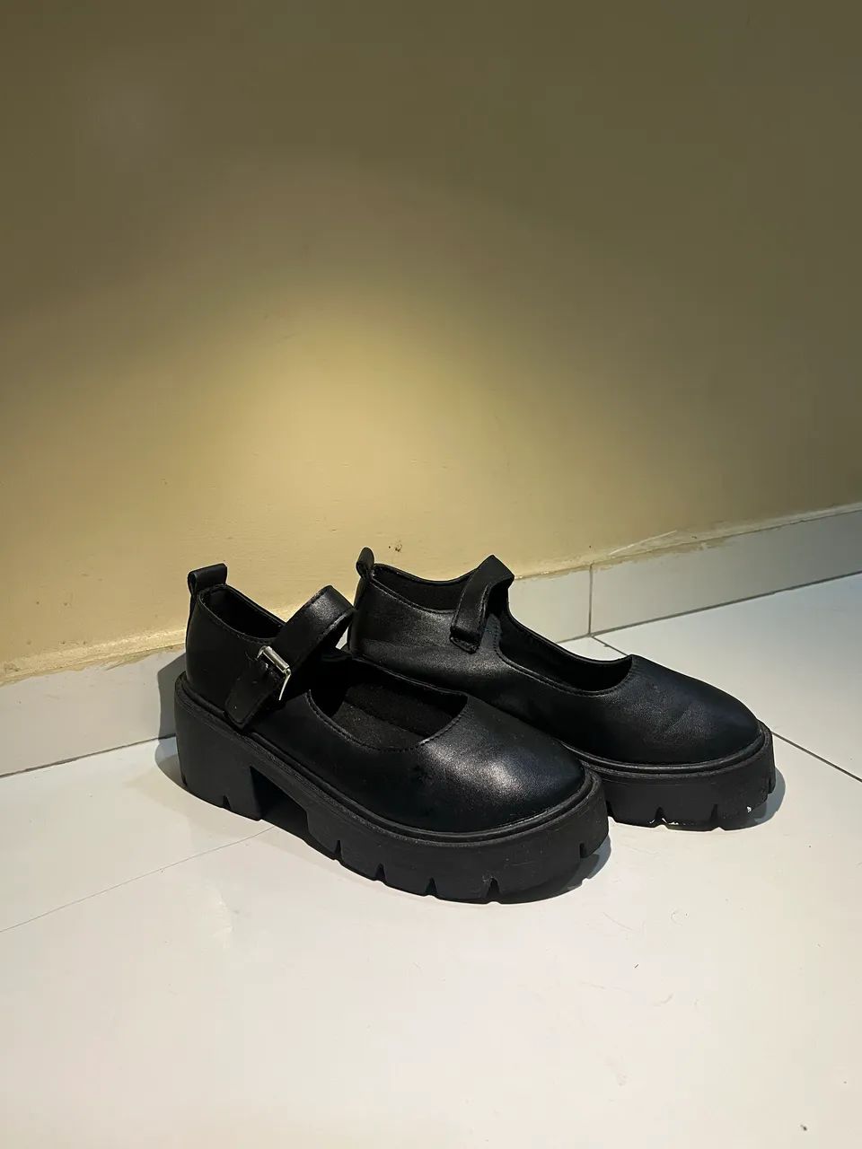 Sapato Feminino Estilo Coreano Cute com Fivela - Foto 3