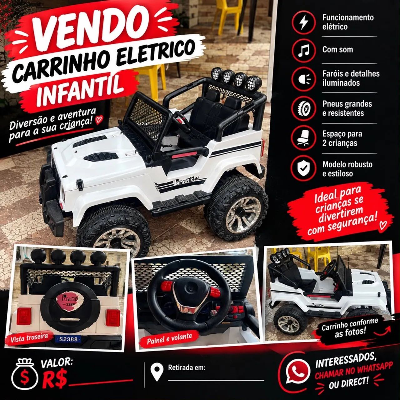 JIPE ELÉTRICO INFANTIL 