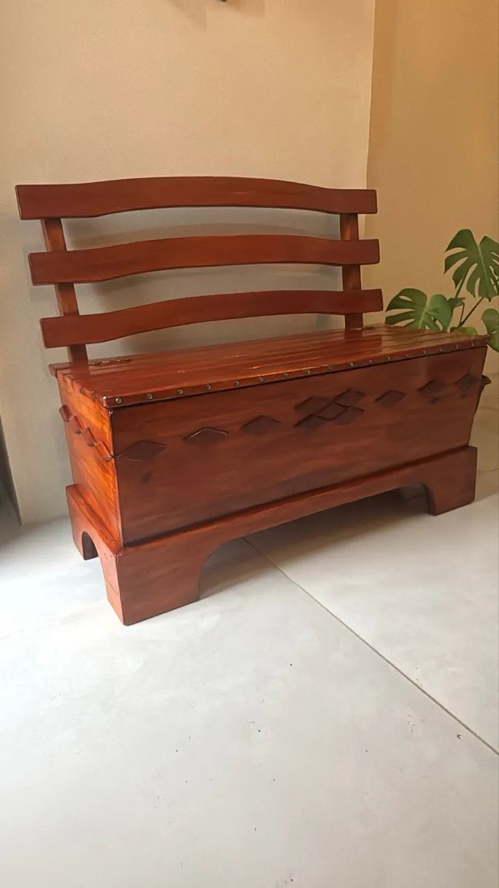 Caixa de lenha tipo baú  - Foto 3