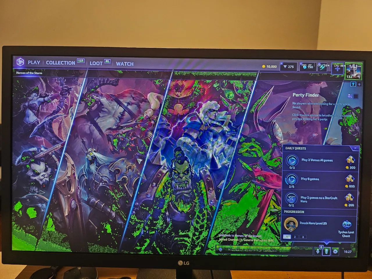 Monitor LG 23,8" 24MK430H defeito imagem - Foto 4