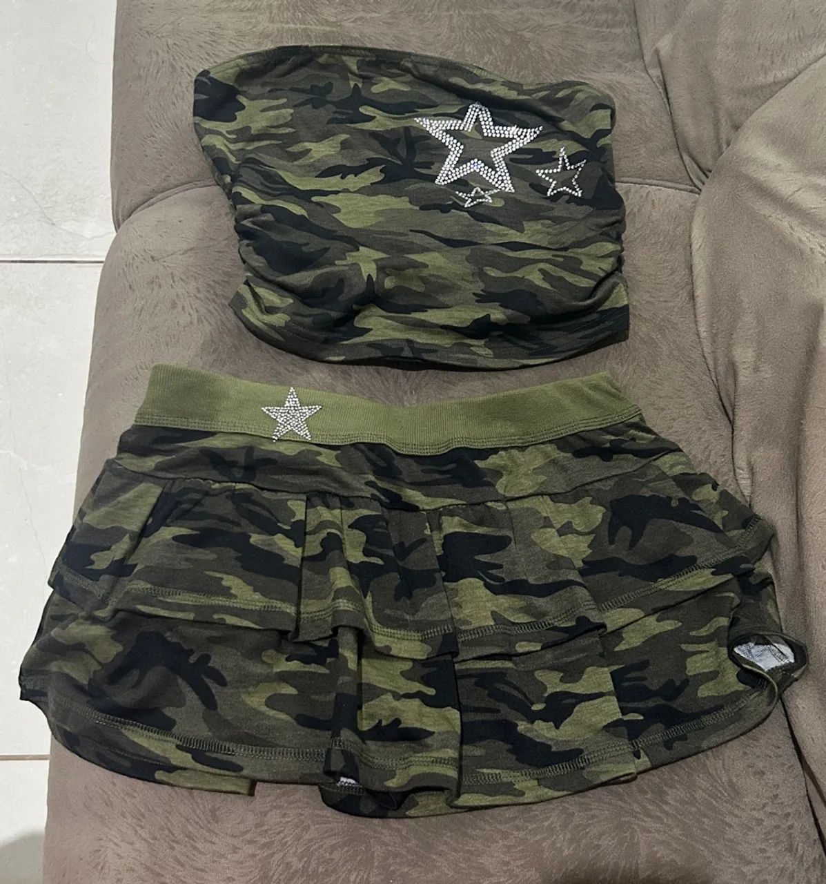 Conjunto estilo y2k - Na etiqueta 