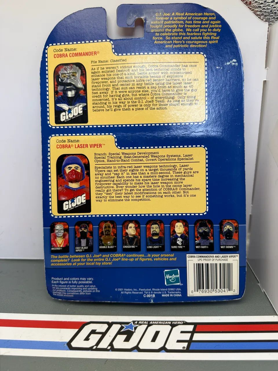  Gi Joe Cobra Commander e Laser Viper - 2001 - Comandos em ação  - Foto 2