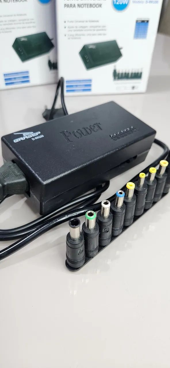 Fonte Carregador Notebook com 9 plugs diferentes