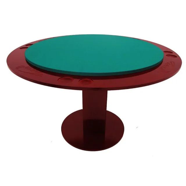 MESA DE CARTEADO DE 125 MM TECIDO VERDE - Foto 4