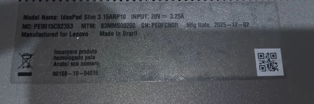 Notebook Lenovo IdeaPad Slim 3, AMD Ryzen 7 7735HS - Foto 3
