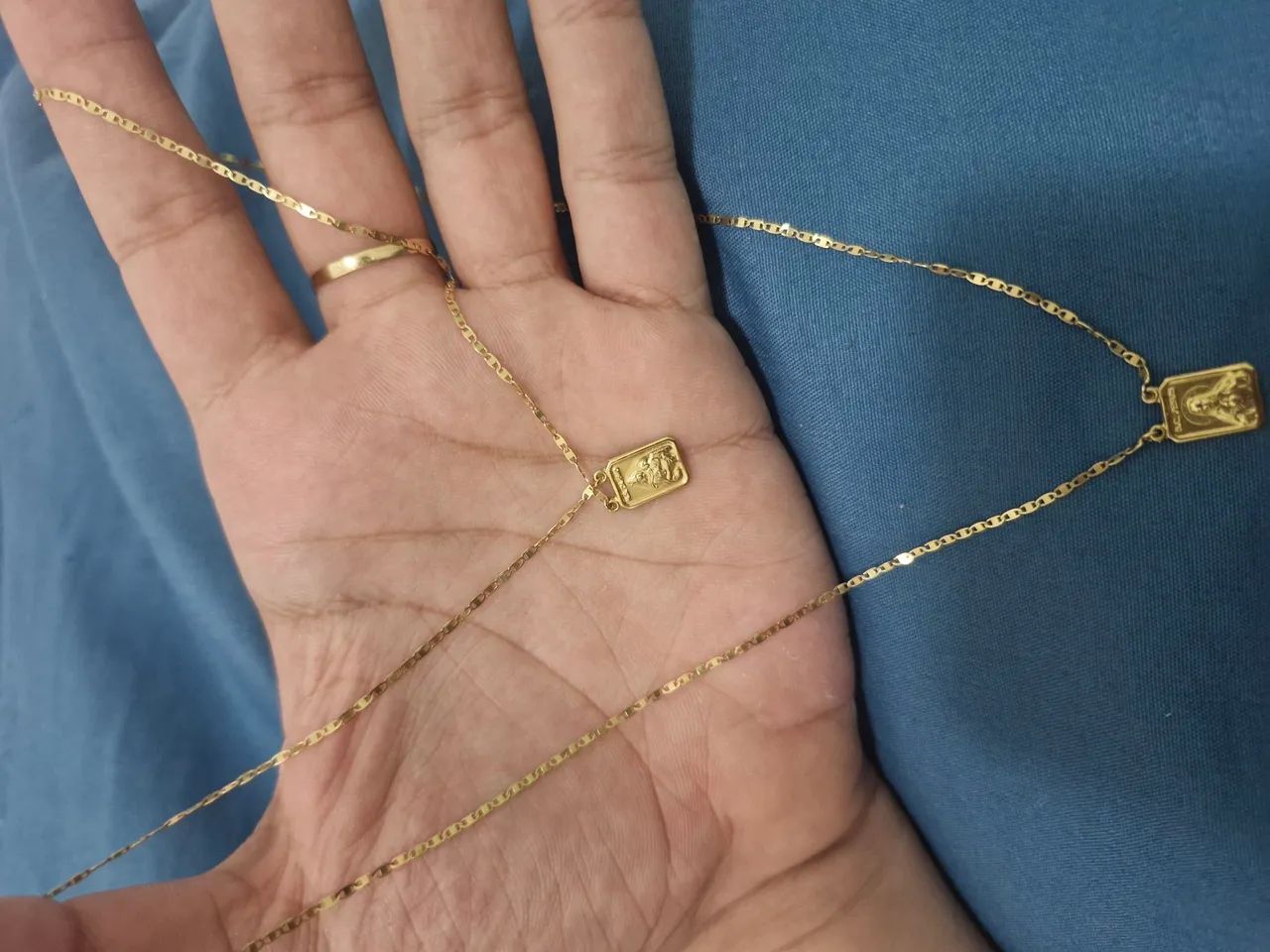 Escapulario em ouro 18k