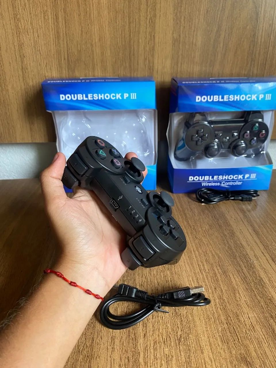 Controle PS3 Wireless Novo + Cabo USB - Foto 3