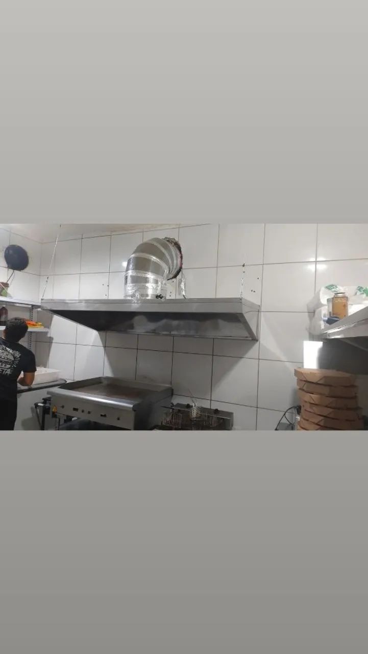 Coifa pra cursinha industrial 