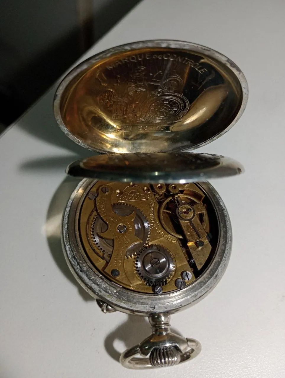 Relógio antigo de bolso ROSKOPF PATENTE perfeito funcionamento  - Foto 3