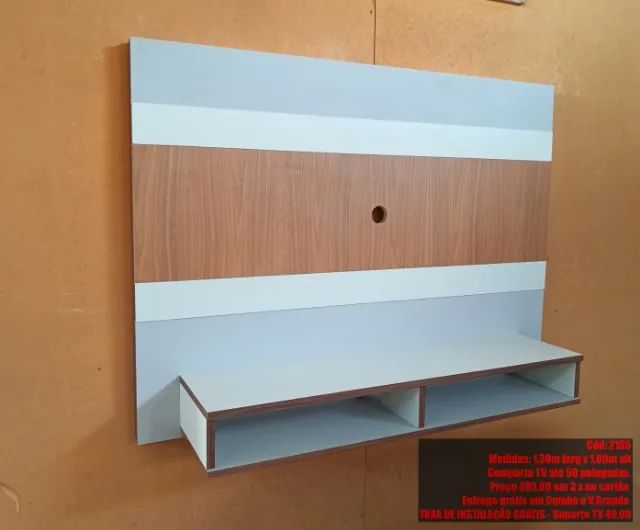 Painel MDF p/ TV até 50 polegadas (NOVO) - Foto 2