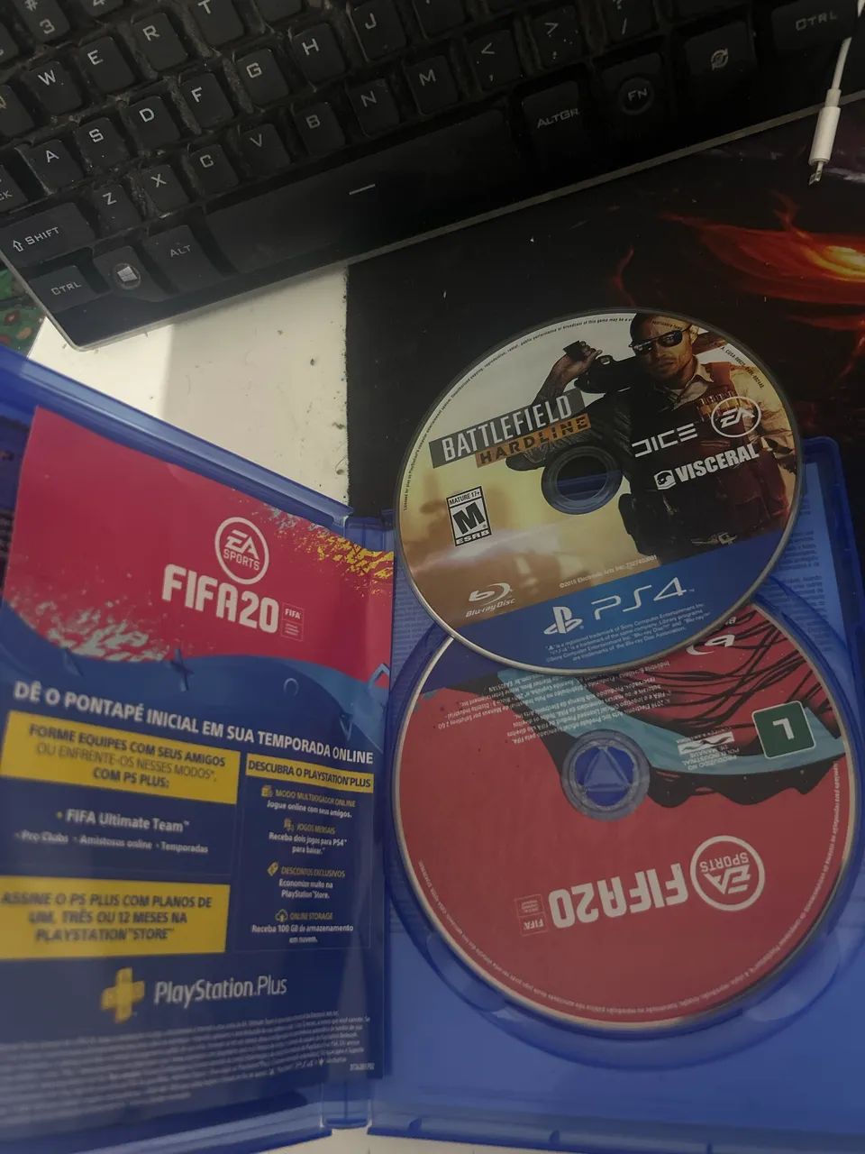 FIFA 20, STREET FIGHTER V e BATTLEFIELD HARDLINE , todos estão ótimos!  - Foto 3