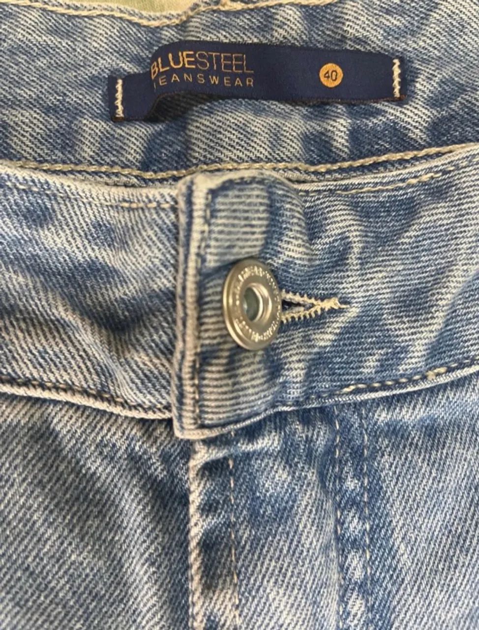 Calça wide leg pantalona jeans nova - Foto 2