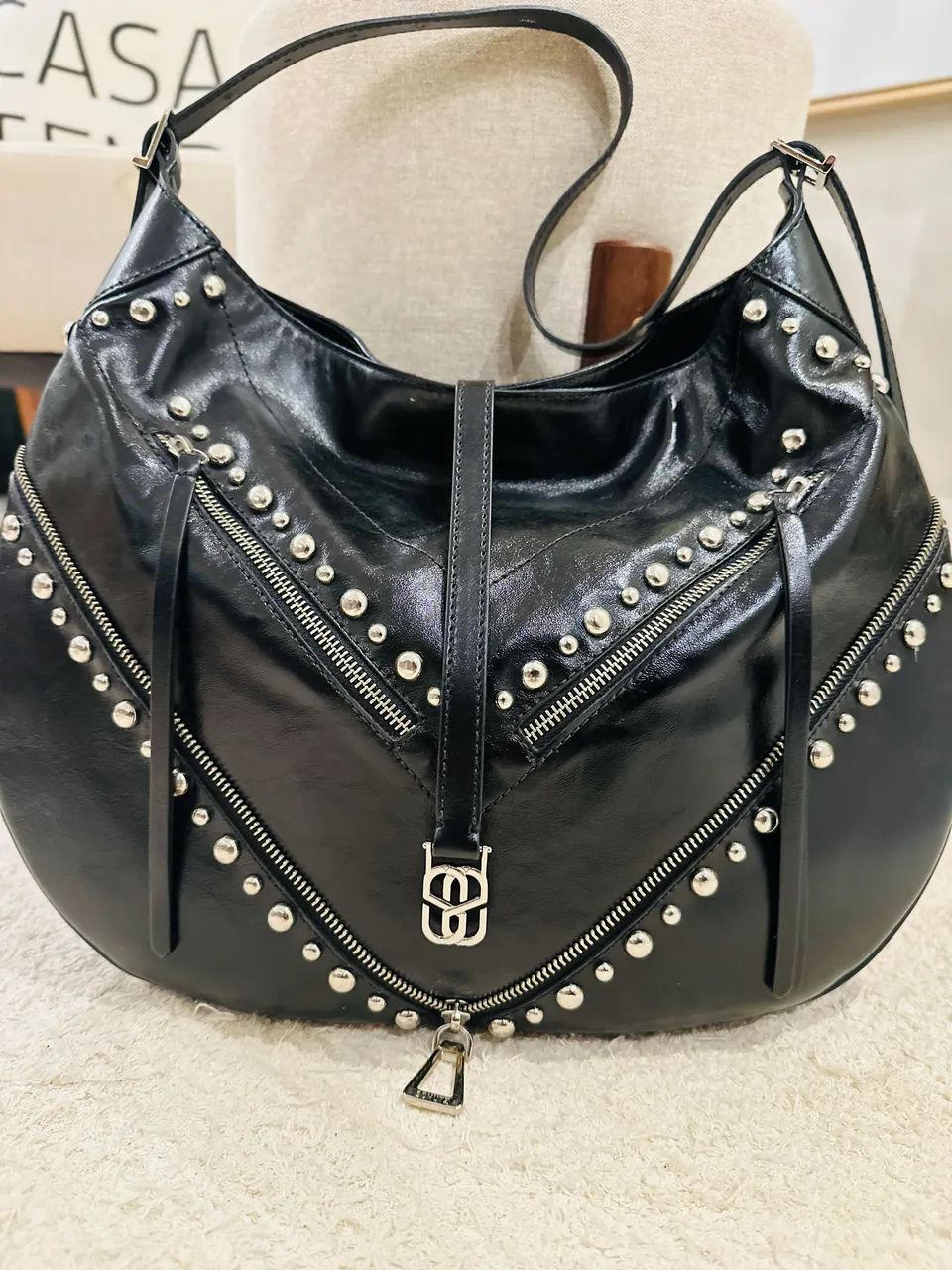 Bolsa de couro legítimo schutz original  - Foto 2