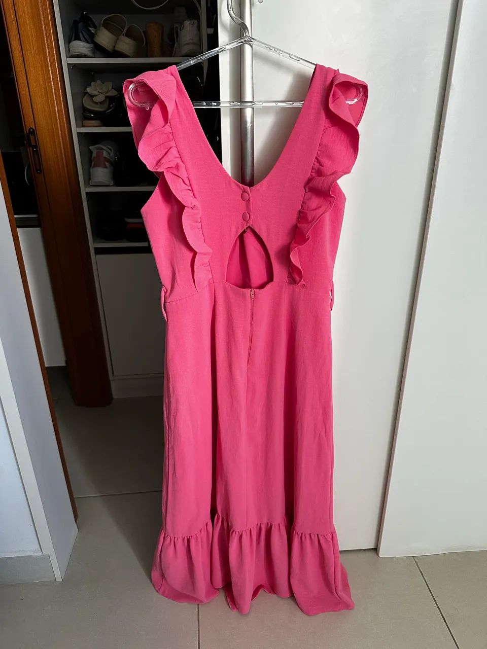 Vestido rosa longo coinage - Foto 2