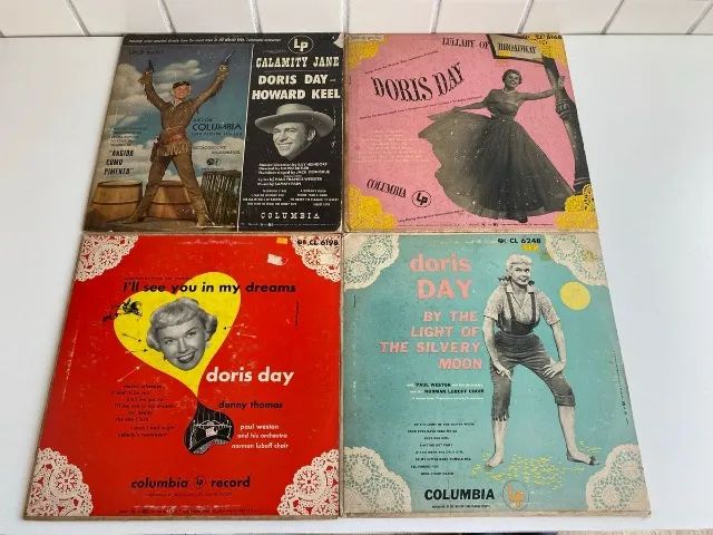 Coleção 4 Discos Vinil Doris Day 33 1/3 Rpm