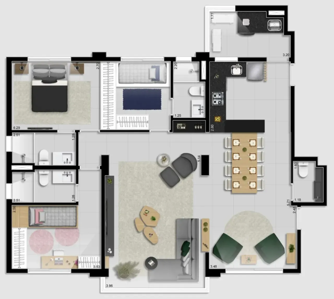 PLANTA 113m²