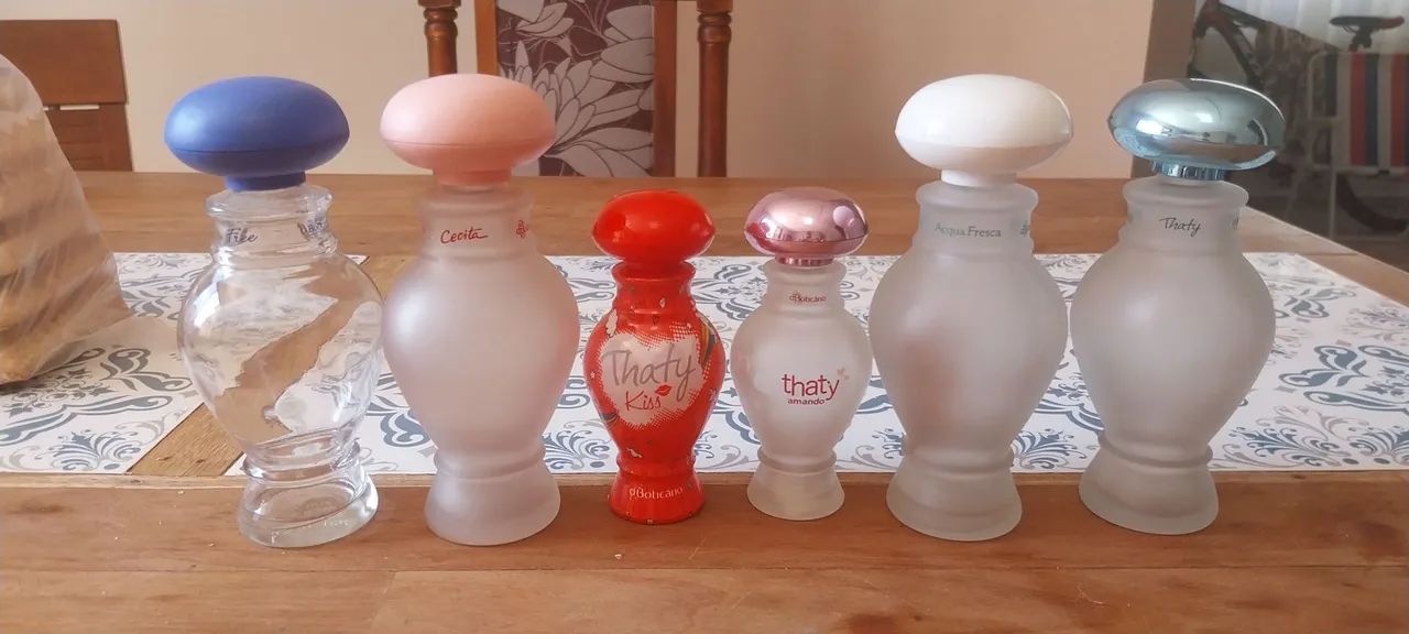 6 Frascos de perfume O Boticario