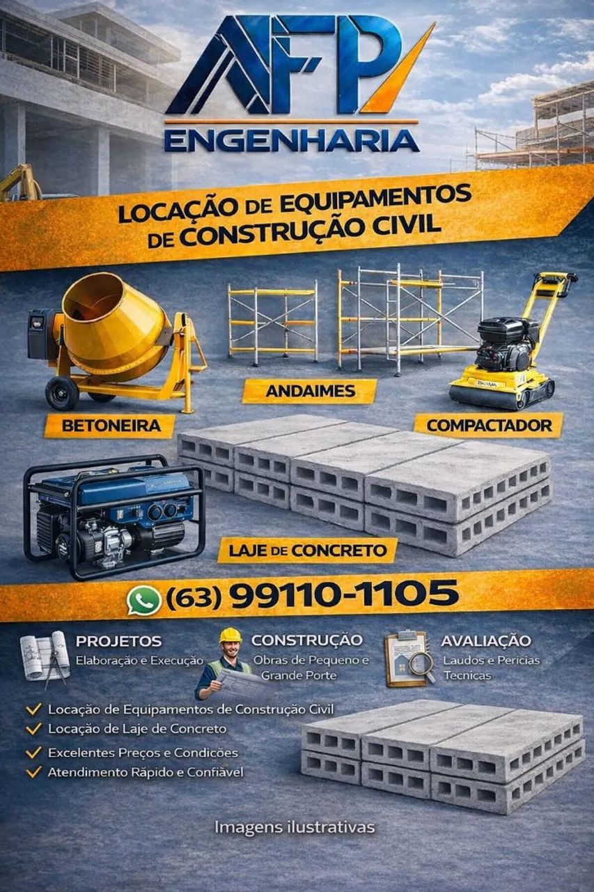 Locação de Equipamentos de construção civil
