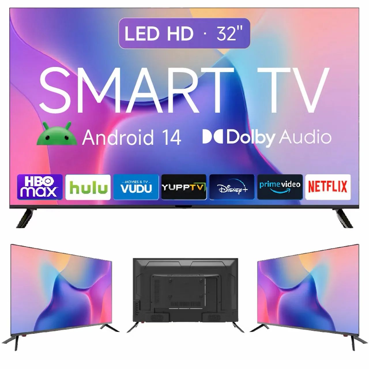 Smart TV 32 polegadas LED HD Wi-Fi TV 60Hz 32wdsnbx 100/240v Android 14 - Foto 4