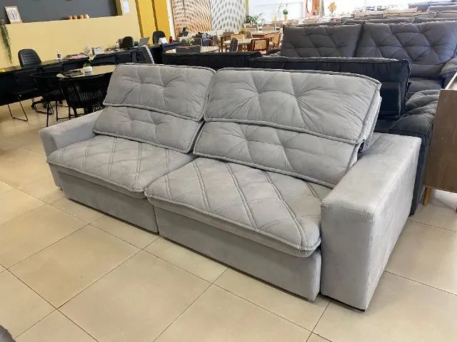 Sofá Aspem - 2,90 Molas Ensacadas Veludo Promoção Ultima peça  - Foto 2