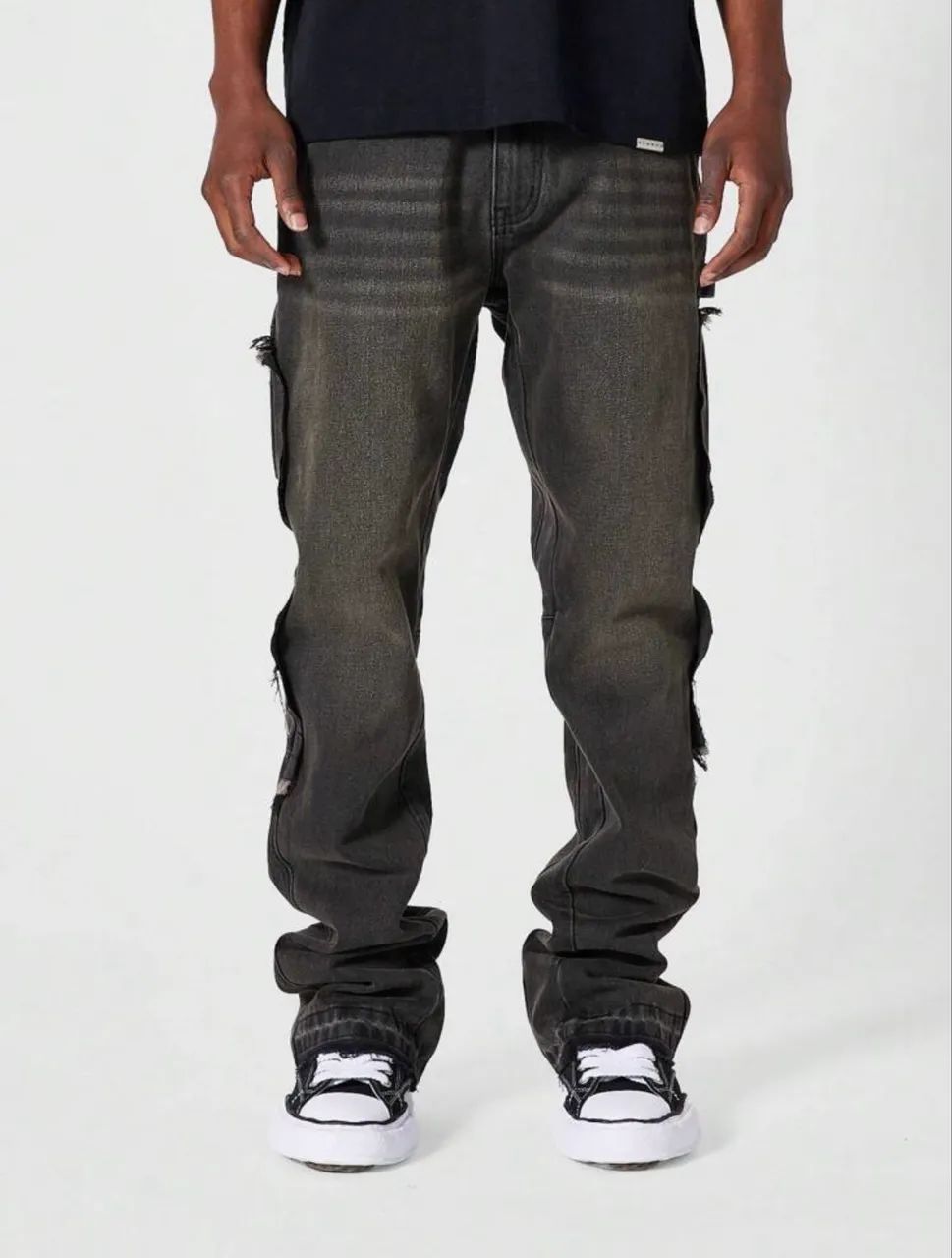 Calça jeans flare masculina 