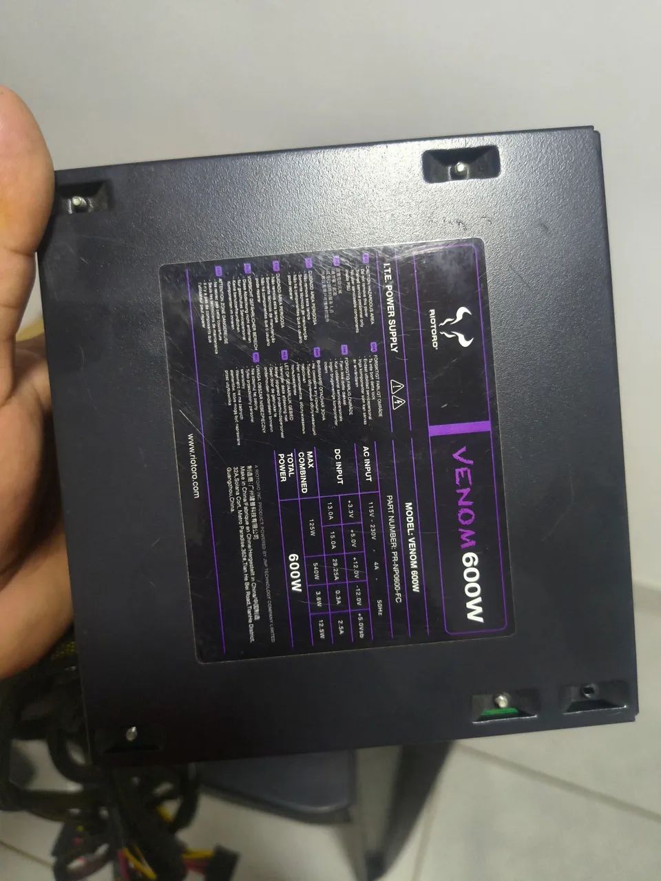 Fonte real Venom 600w - Foto 2