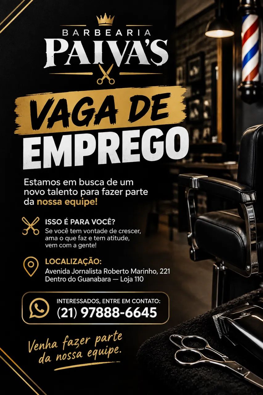 PROCURA-SE BARBEIRO