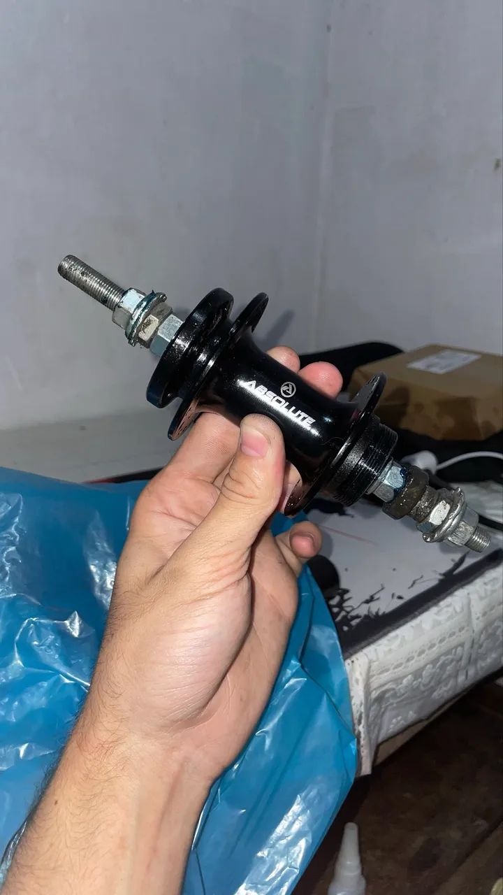 Cubo 36 furos + catraca de 7 velocidades bem conservada - Foto 3