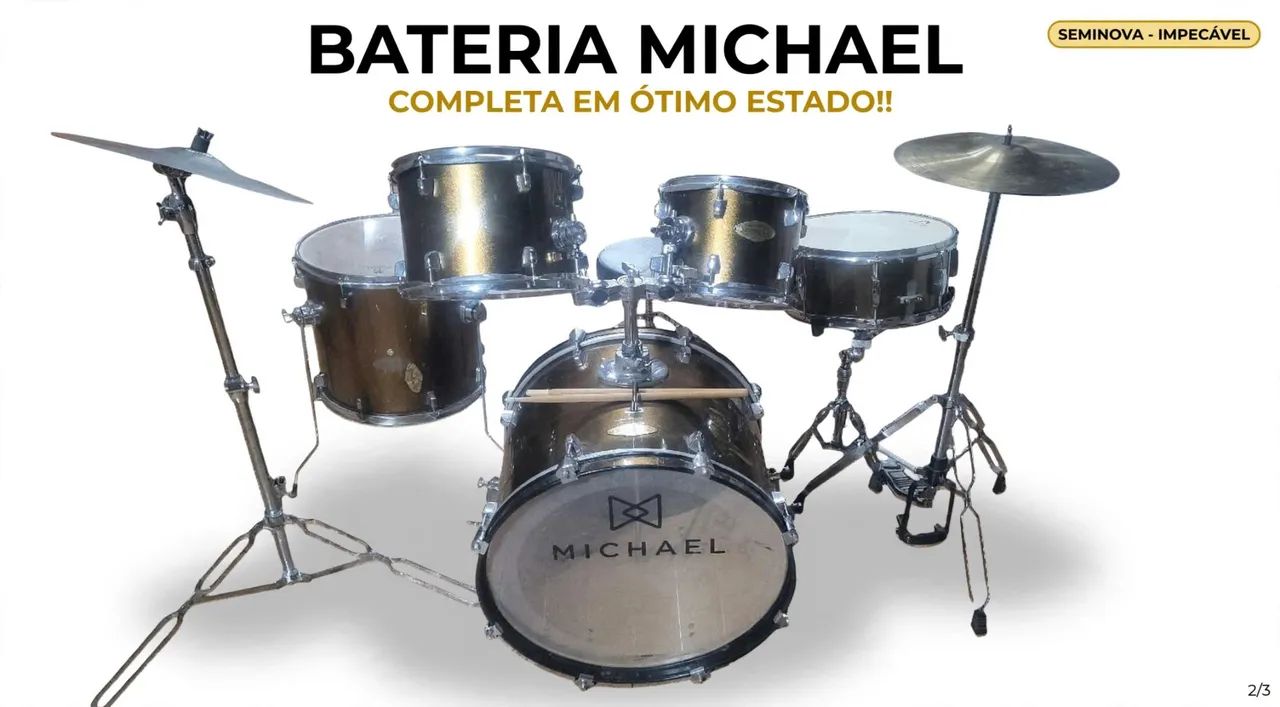 Bateria Michael classic pro - Foto 3