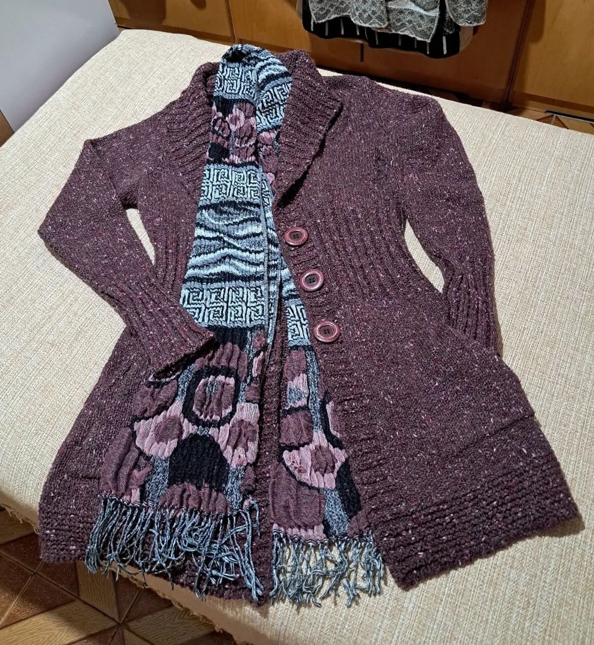 Sobretudo e echarpe absolutti original !