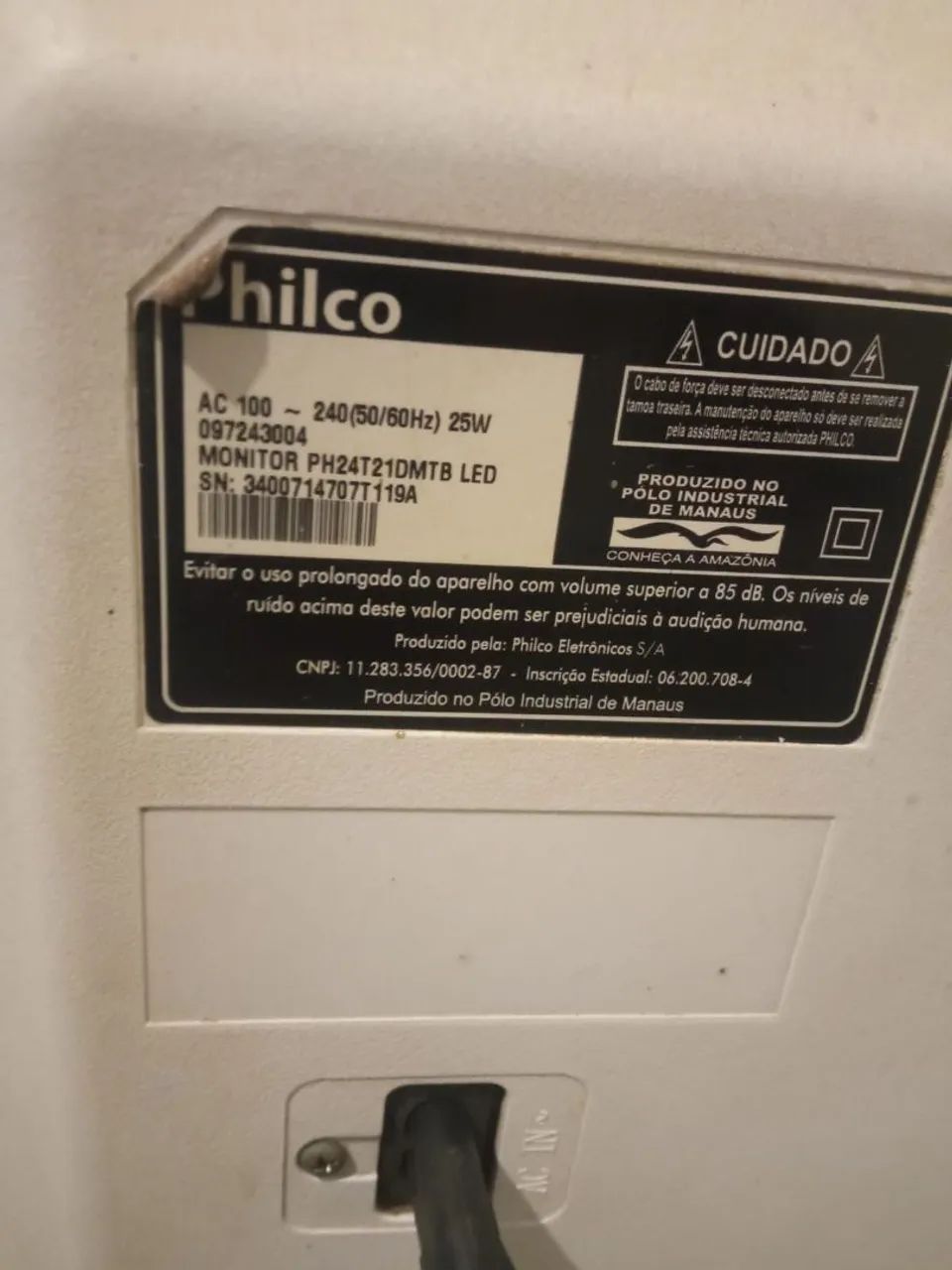 Vendo TV Monitor LG 24 polegadas com defeito na placa - Foto 3