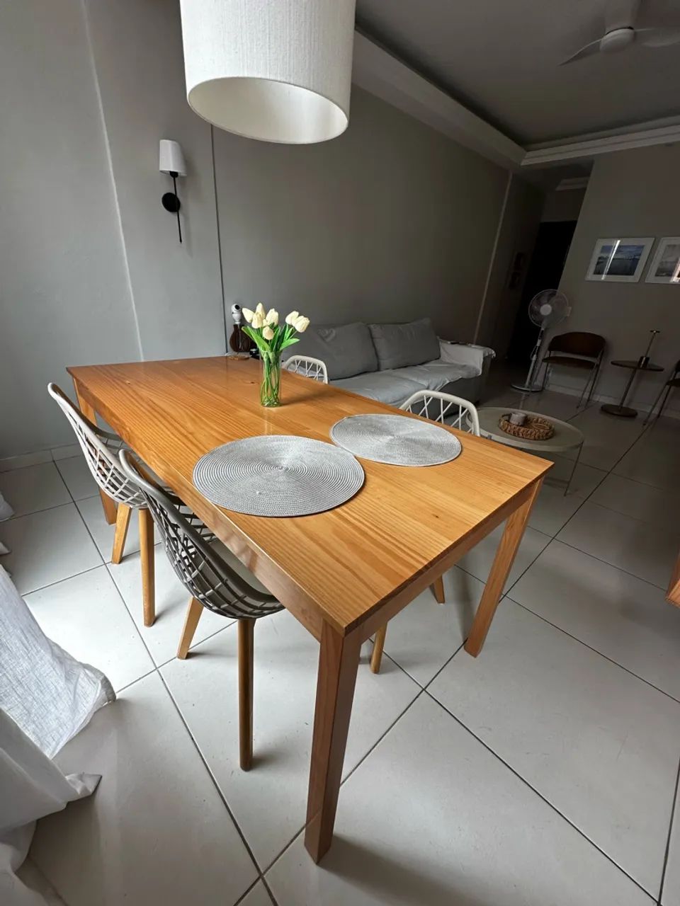 Mesa de 6 lugares madeira  - Foto 2