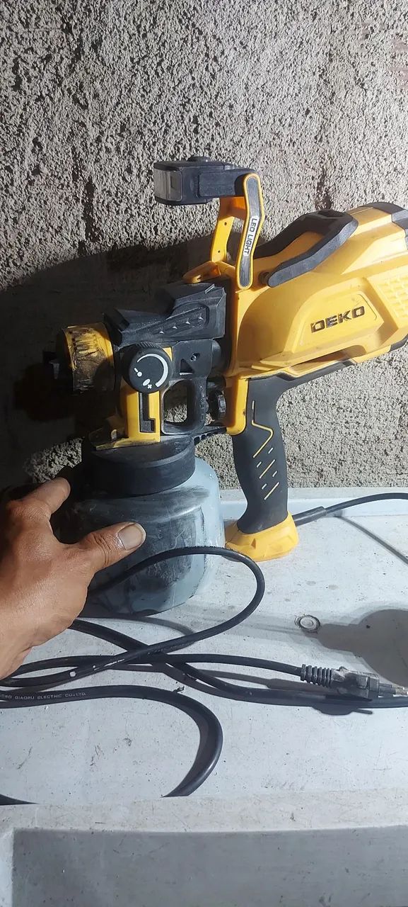 Pistola de pintura deko elétrica  - Foto 4