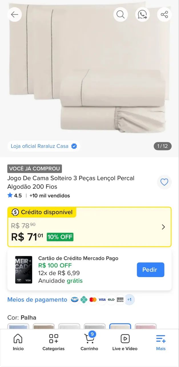 Jogo de lençol solteiro 03 peças  - Foto 3