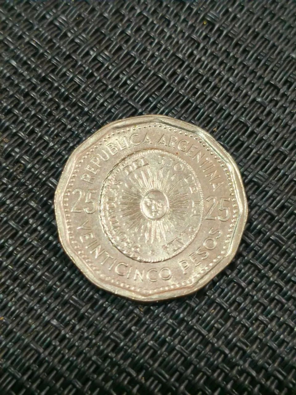 Moeda Argentina comemorativa Primera Moneda Patria 25 Pesos 1967