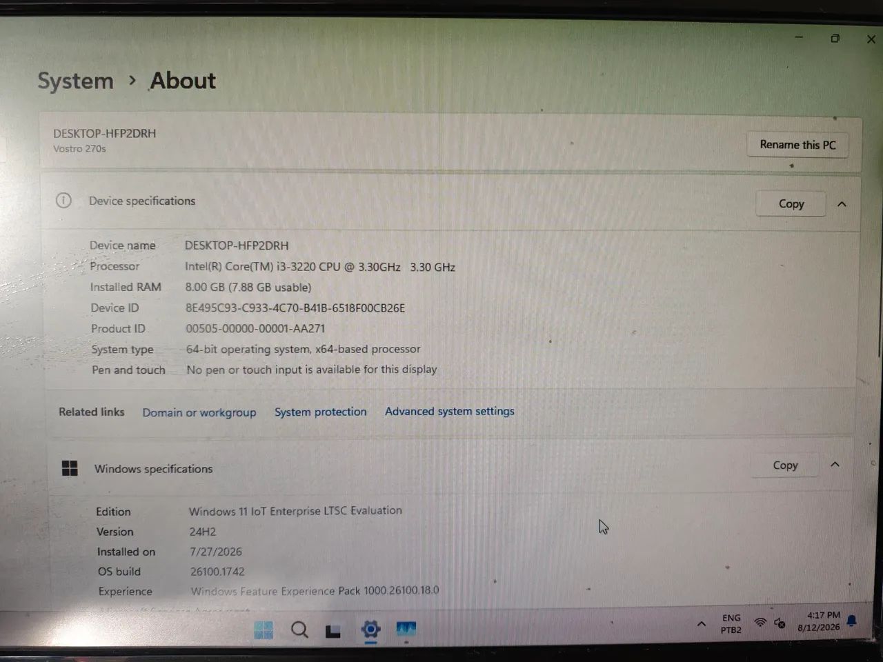 Dell Vostro 270s + Philips 185Vw (PC Completo) - Foto 3