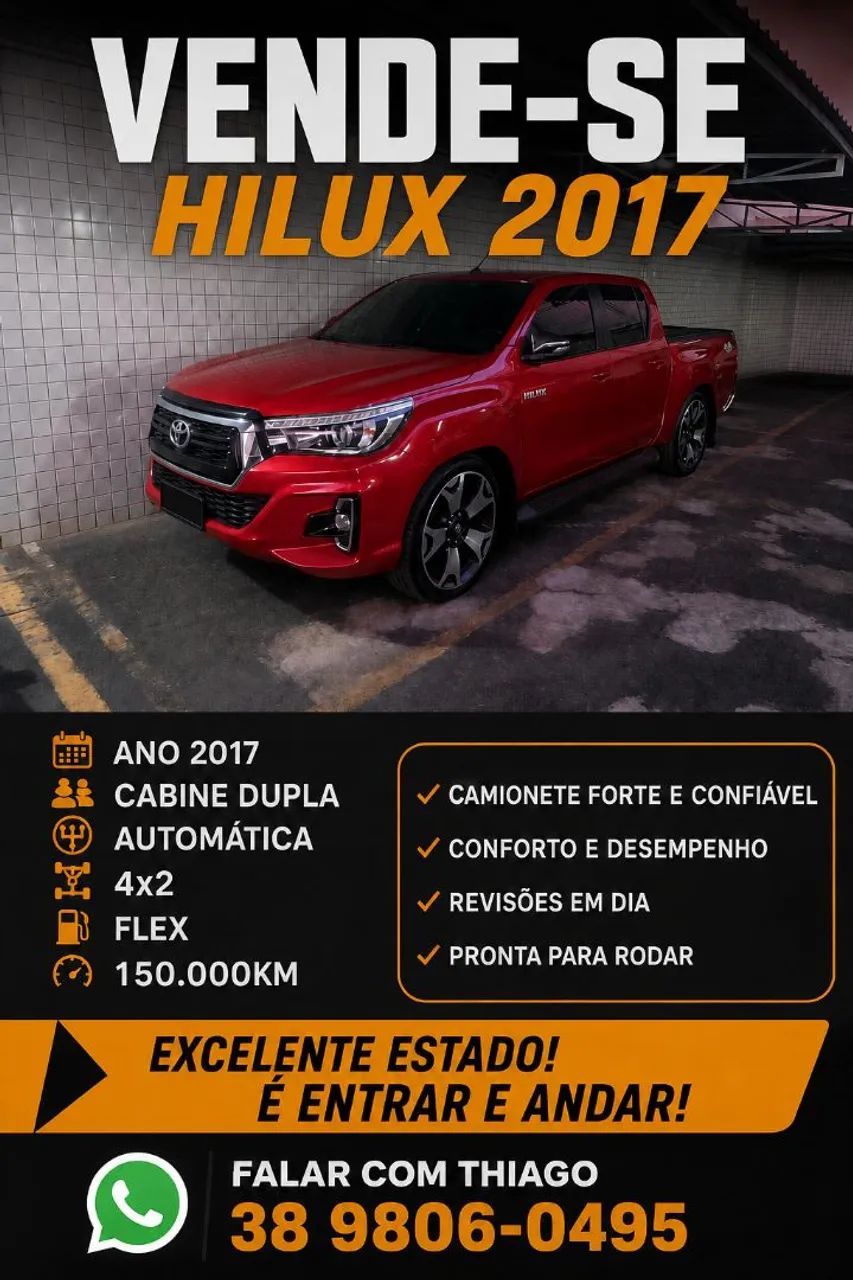 Toyota Hilux Hilux CD SRV 4x2 2.7 Flex 16V Aut. 2017