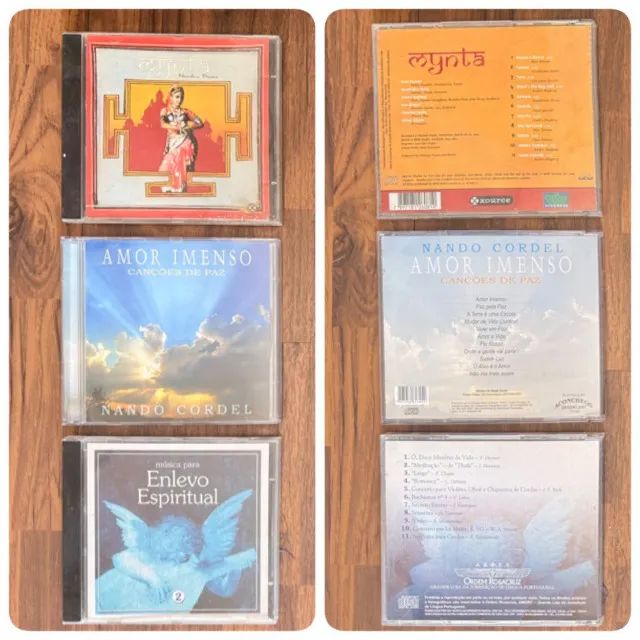 3 CDs: Mynta,  Amor intenso e  Enlevo espiritual