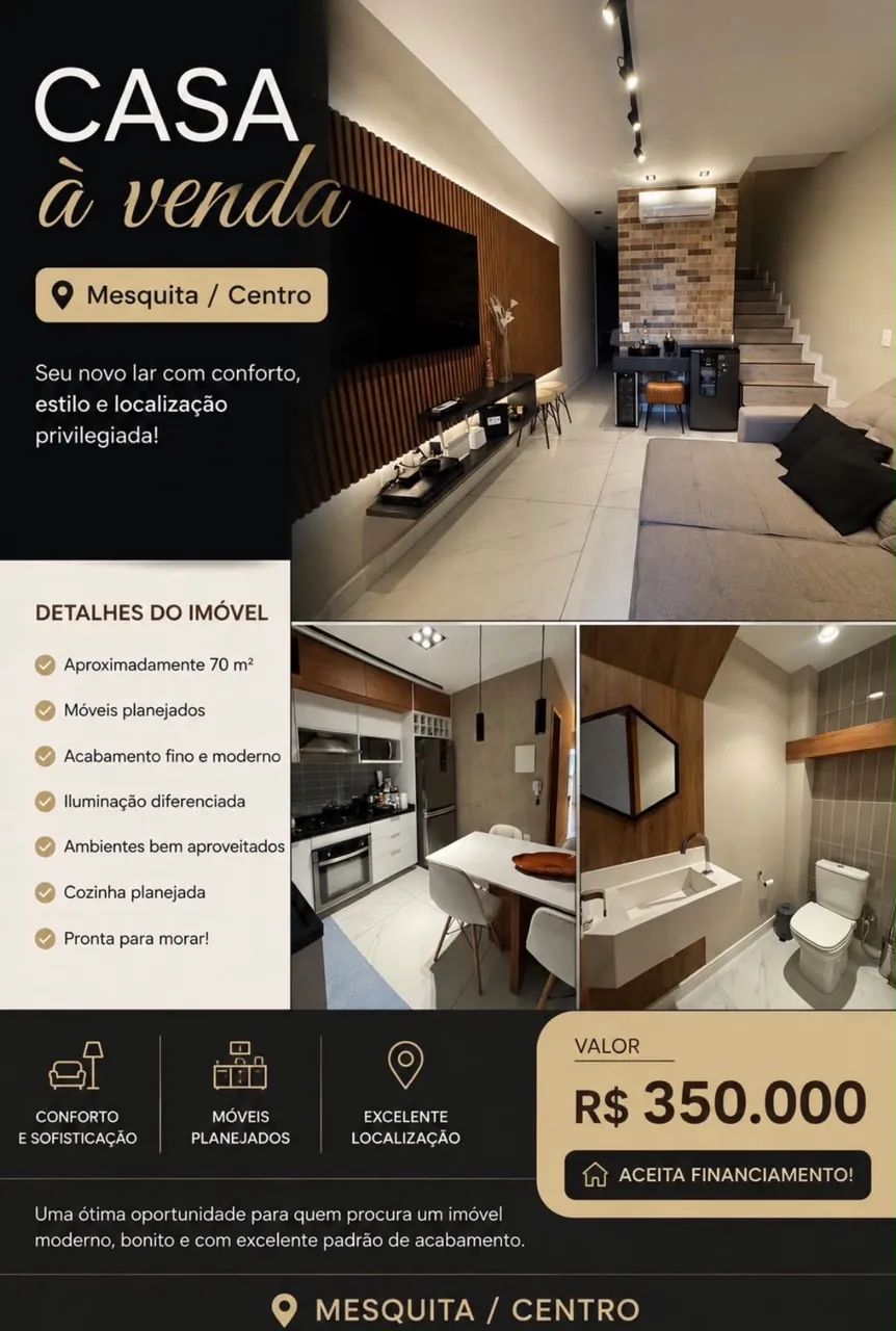 Vendo casa no centro de Mesquita - Foto 4