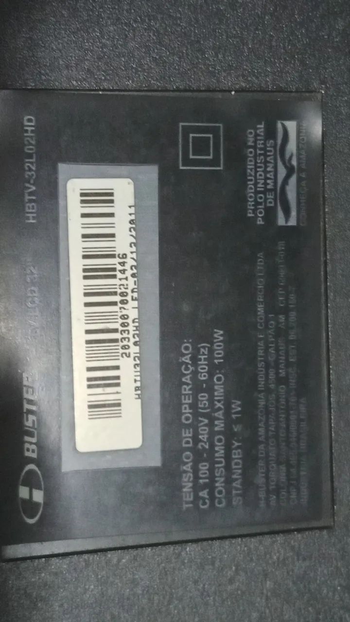Tv buster  32 polegadas de  leve  com defeito - Foto 3