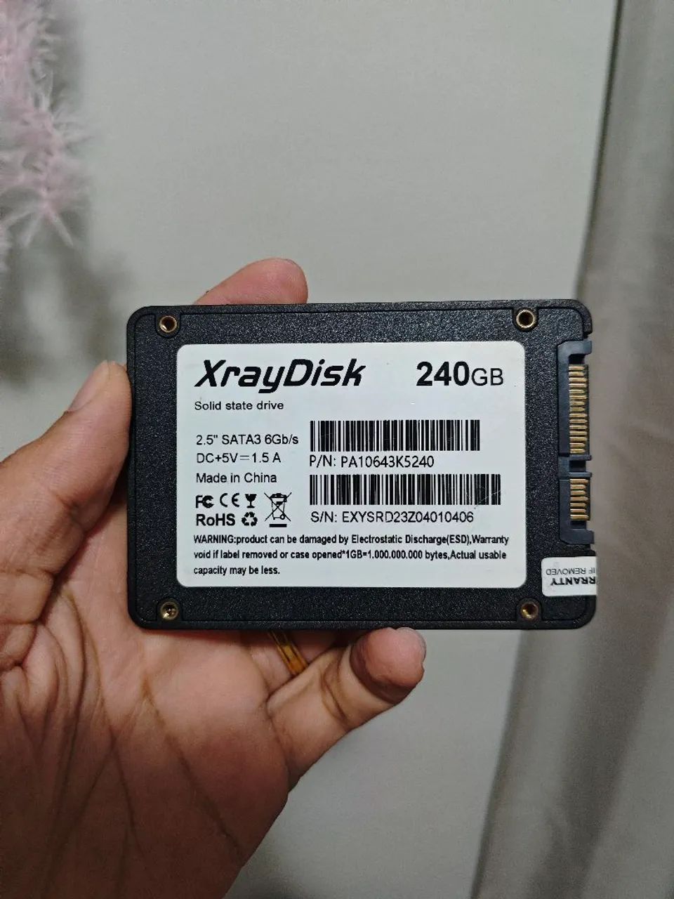 SSD SATA 240 GB Usado - Foto 2