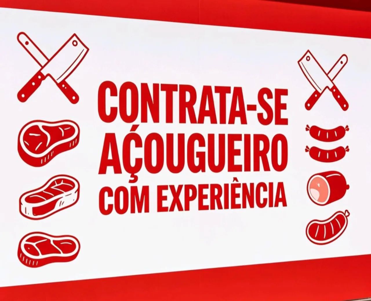 Açougueiro ou auxiliar com experiência açougue 
