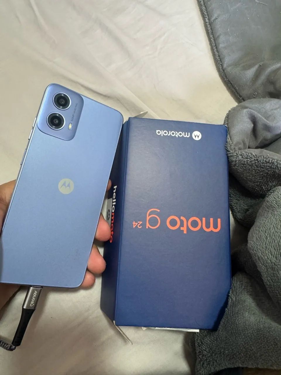 Celular smartphone Motorola G24 Azul - Foto 4