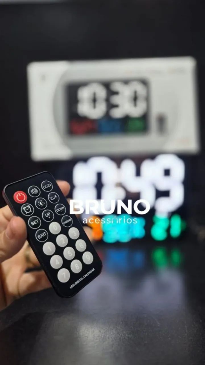 Relogio digital de parede com controle  - Foto 4