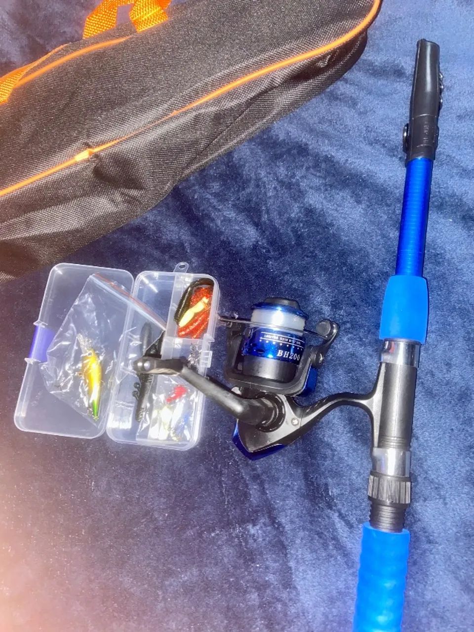 KIT DE PESCA COMPLETA COM ISCAS E ANZÓIS  - Foto 5