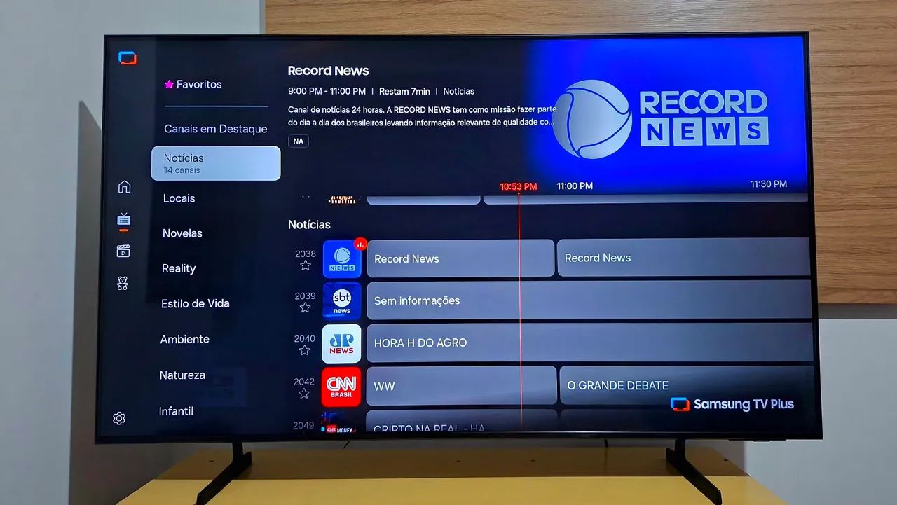 Smart TV Samsung 4K de 55 polegadas - Foto 3
