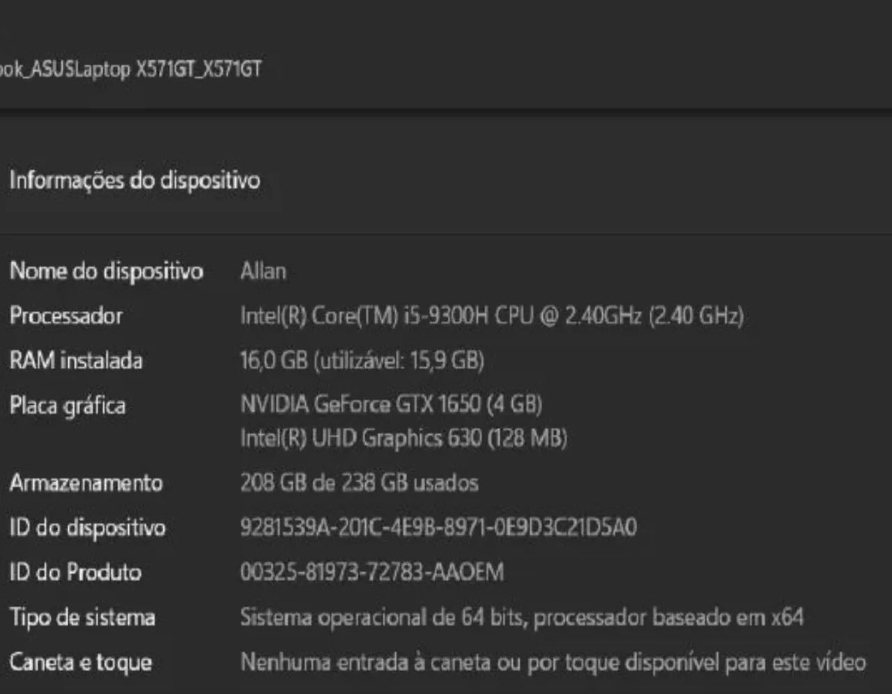 Notebook gamer Acer x571gt - Foto 2