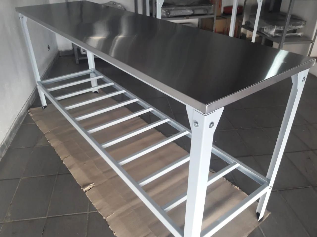 Mesa Grande Total de Aço inox industrial Nova  - Foto 2