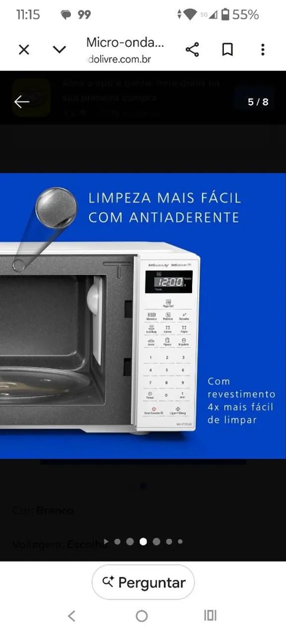 Microondas novo na embalagem  - Foto 3